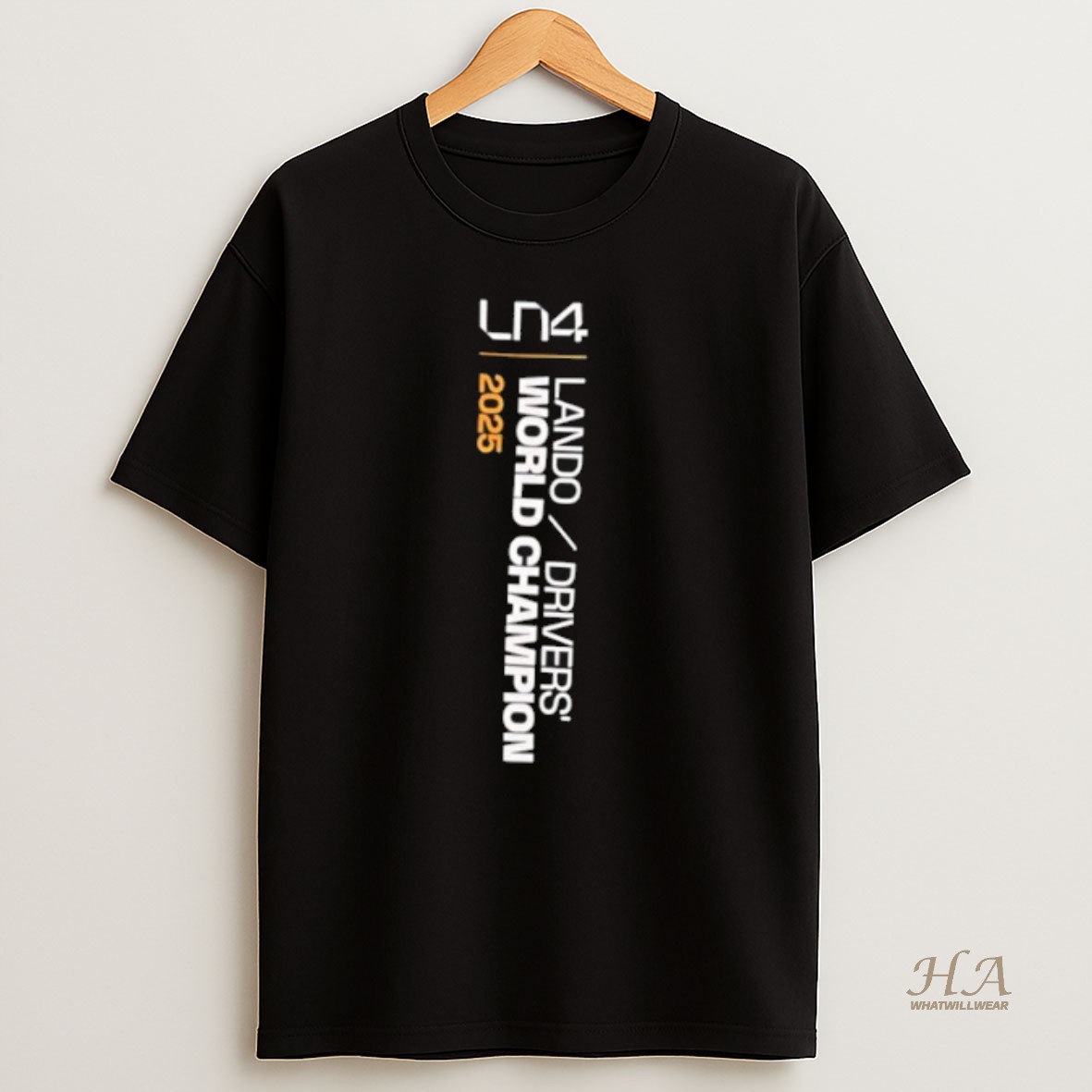 Official Lando Norris 2025 Drivers World Champion Shirt