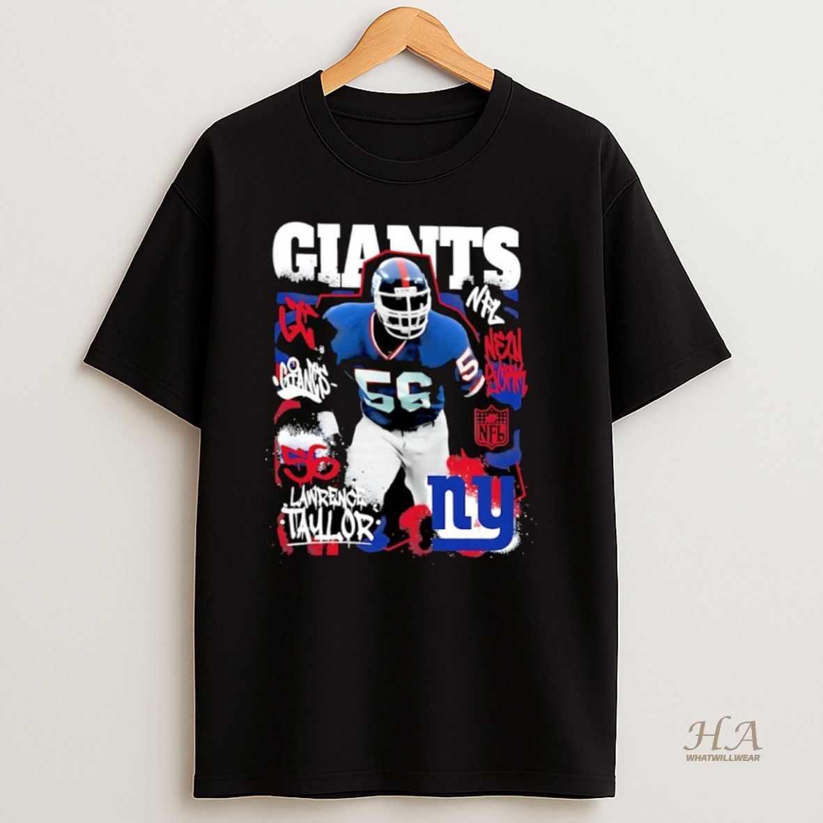 Official Lawrence Taylor New York Giants Nfl Star Player T Shirt