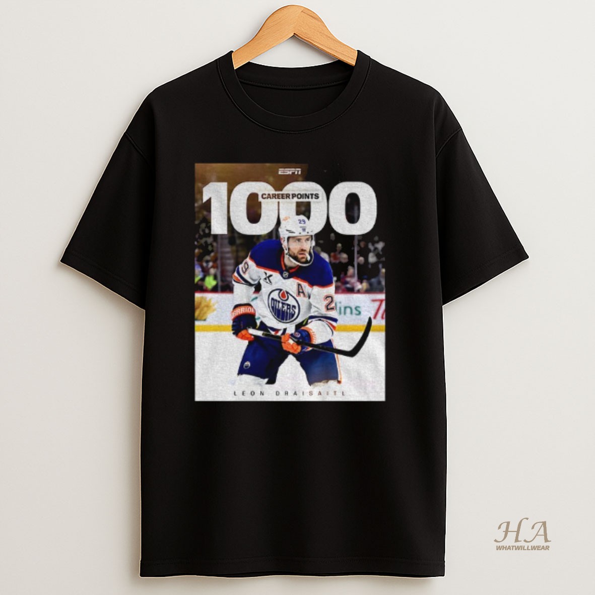 Official Leon Draisaitl Hits The 1 000 Point Milestone T Shirt