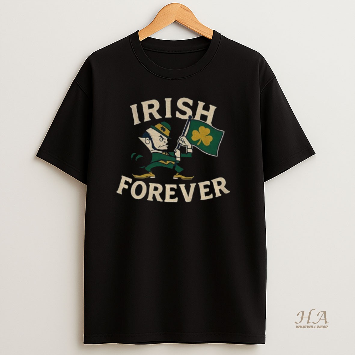 Official Leprechaun Notre Dame Fighting Irish Football Irish Forever 2025 T Shirt