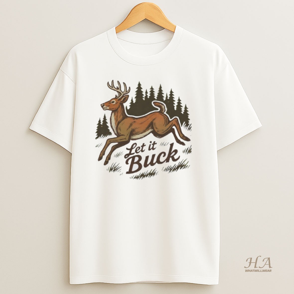 Official Let It Buck Whitetail Deer Shirt