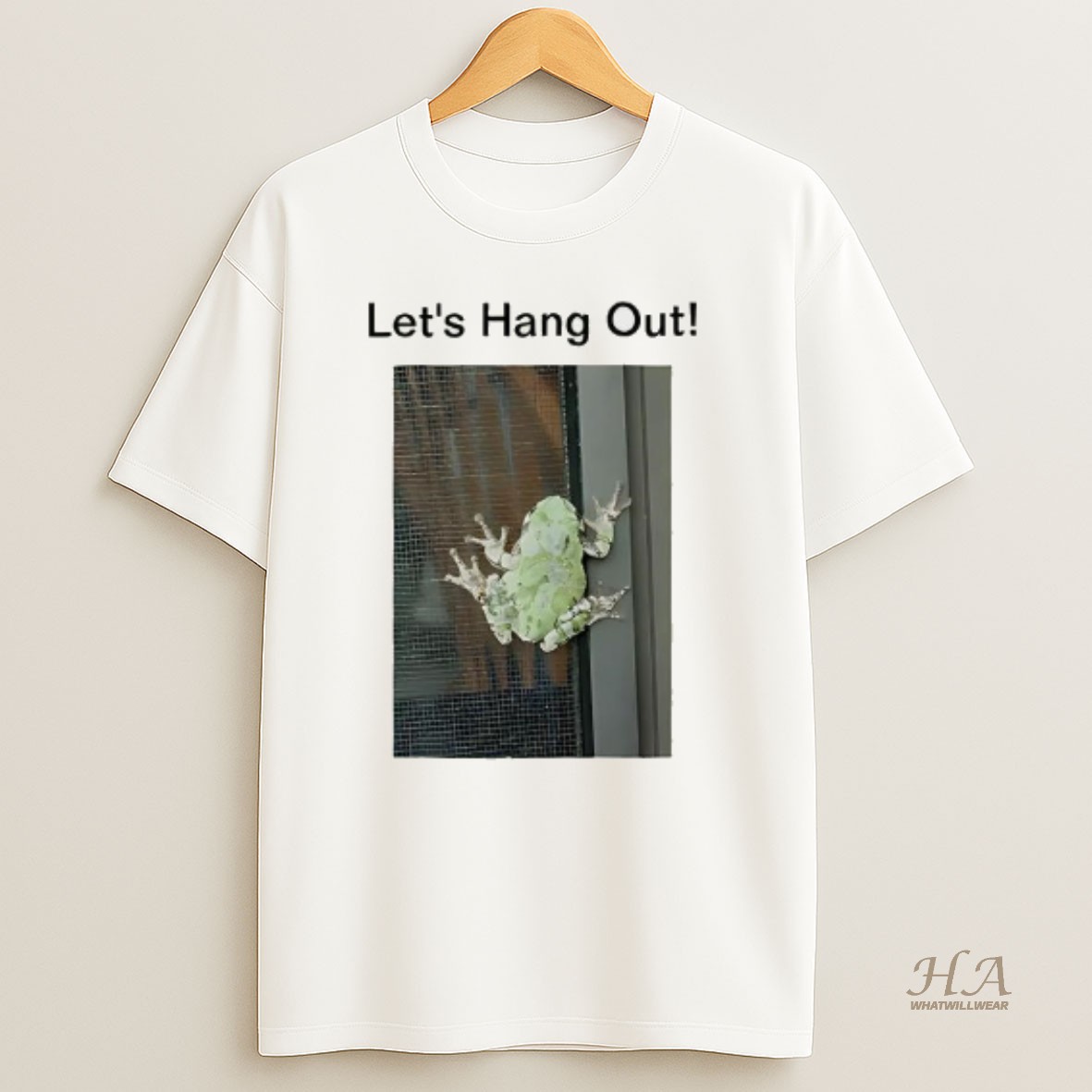 Official Lets Hang Out Frog T Shirt
