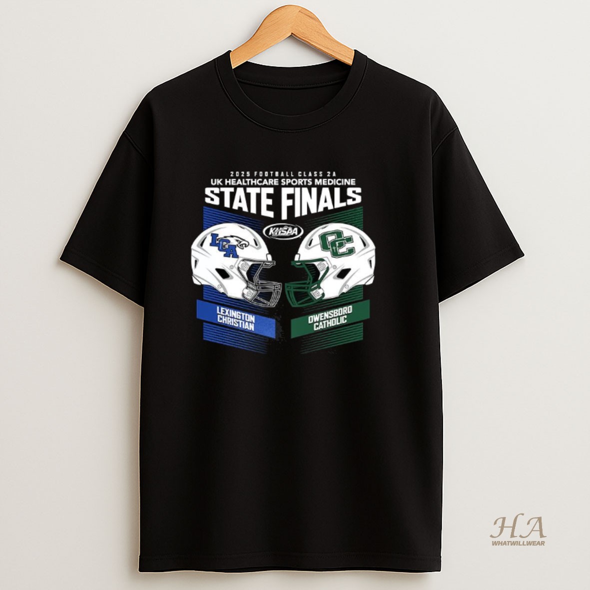 Official Lexington Christian Vs Owensboro Catholic 2025 Khsaa Football State Championships T Shirt