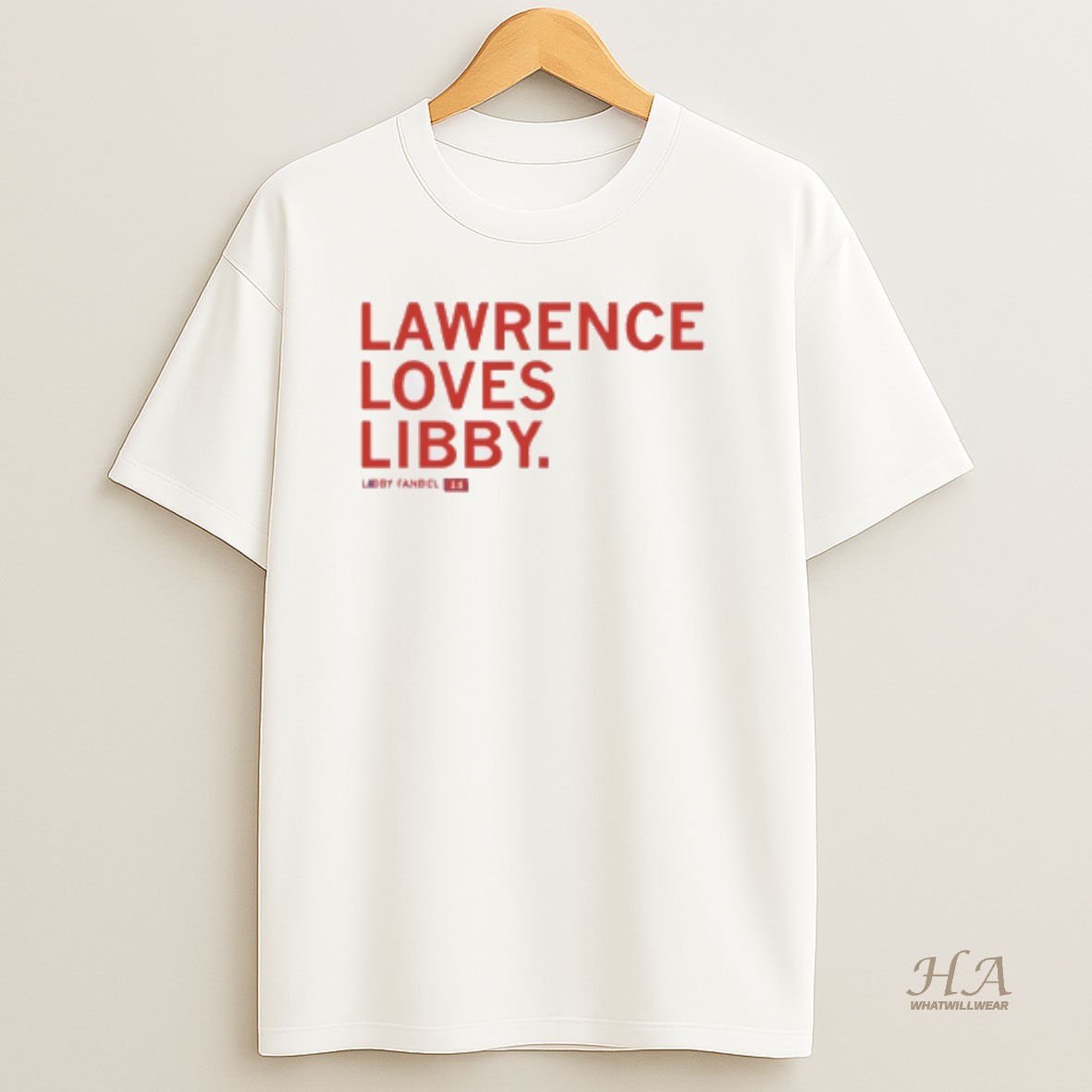 Official Libby Fandel Kansas Jayhawks Lawrence Loves Libby Shirt