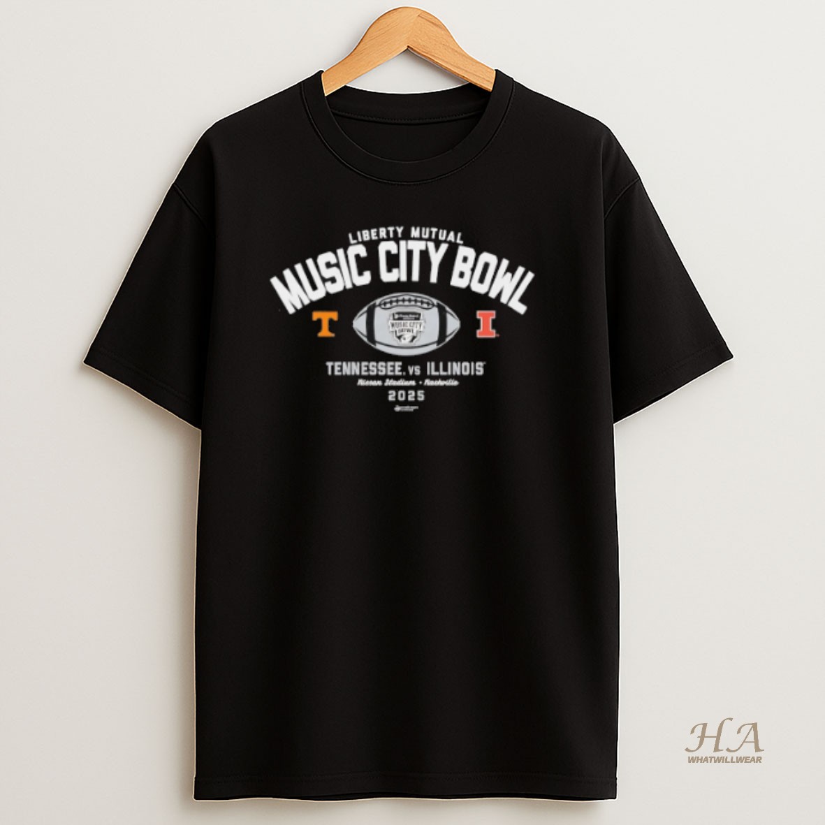 Official Liberty Mutual Music City Bowl 2025 Tennessee Volunteers Vs Illinois Fighting Illini Shirt
