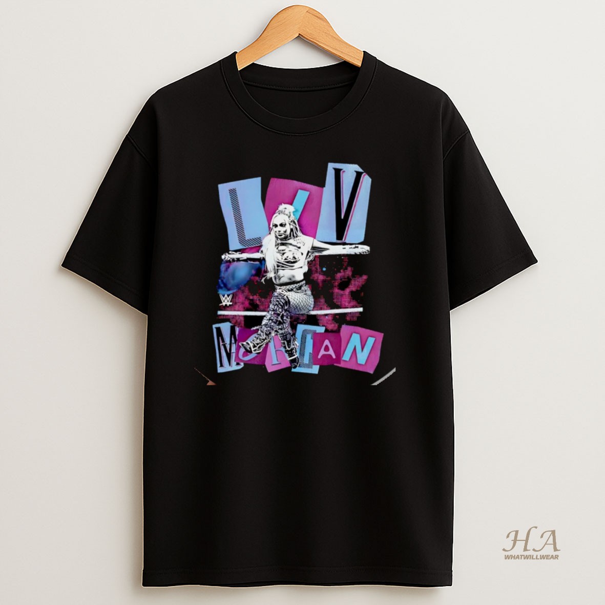 Official Liv Morgan Cutout Vintage Christmas T Shirt