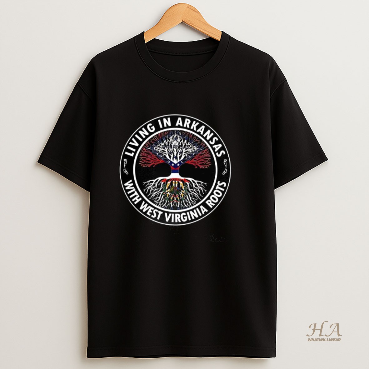 Official Living In Arkansas With West Virginia Roots Shirt
