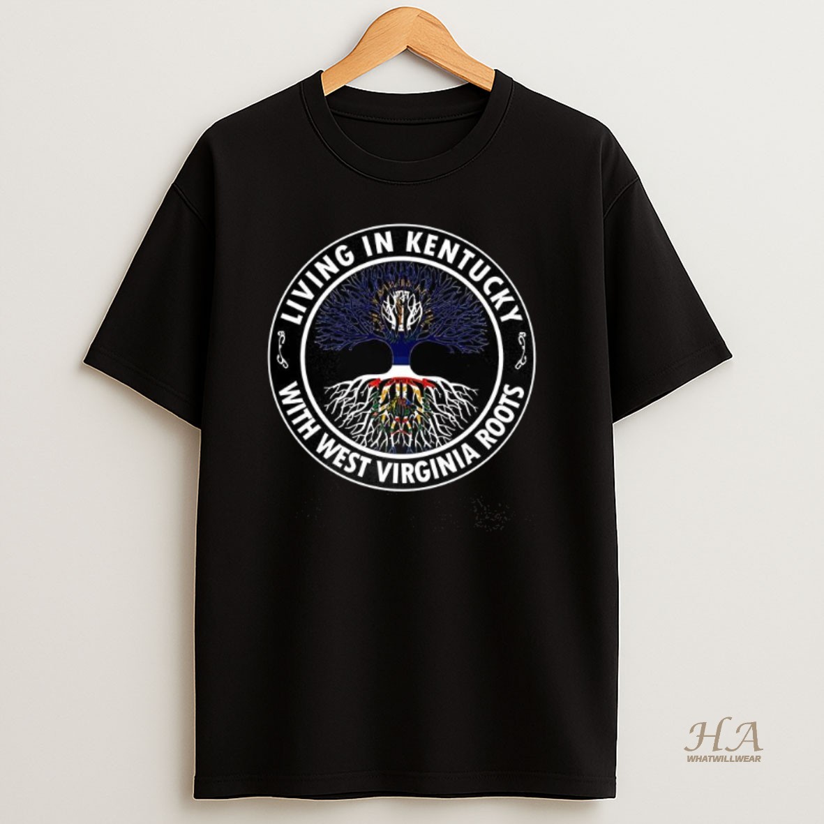 Official Living In Kentucky With West Virginia Roots Shirt