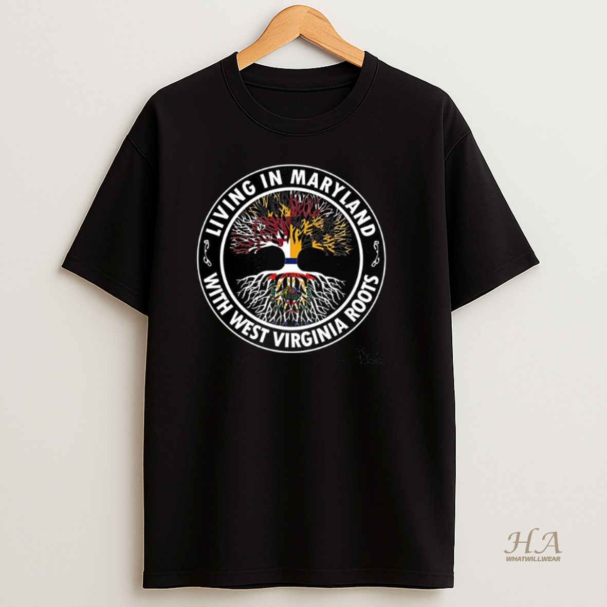 Official Living In Maryland With West Virginia Roots Shirt
