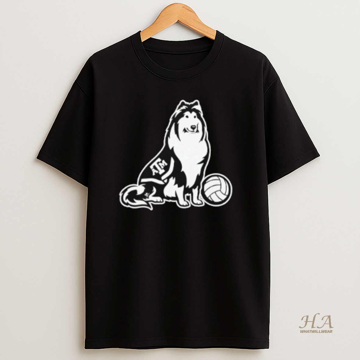 Official Logan Lednicky Texas Am Aggie Reveille Collie T Shirt