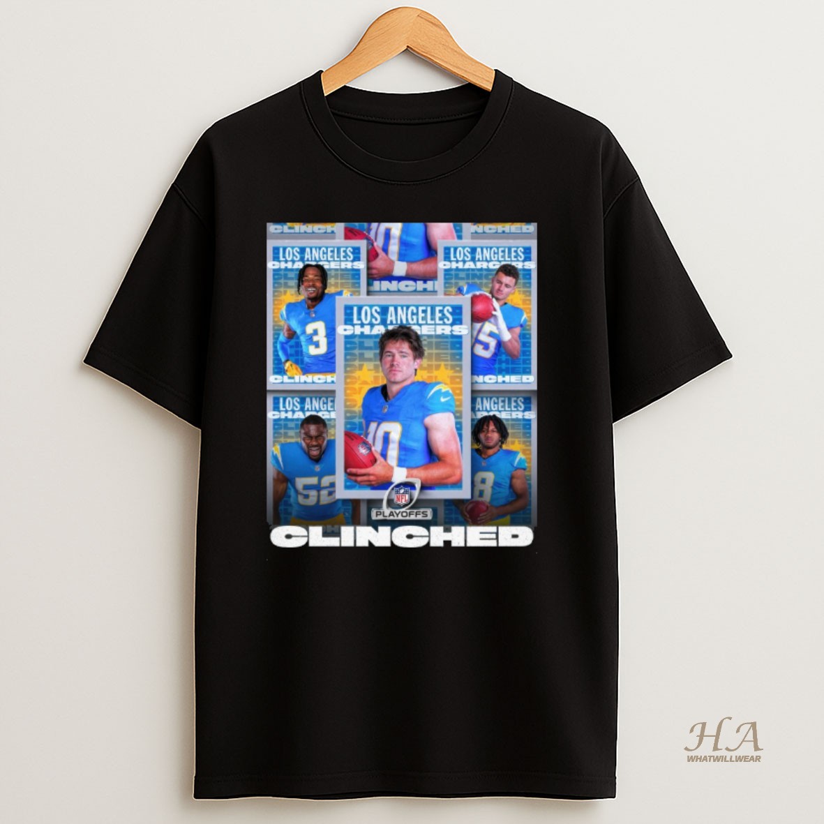 Official Los Angeles Chargers Clinching A Spot In The 2025 Nfl Playoffs For The Celly T Shirt