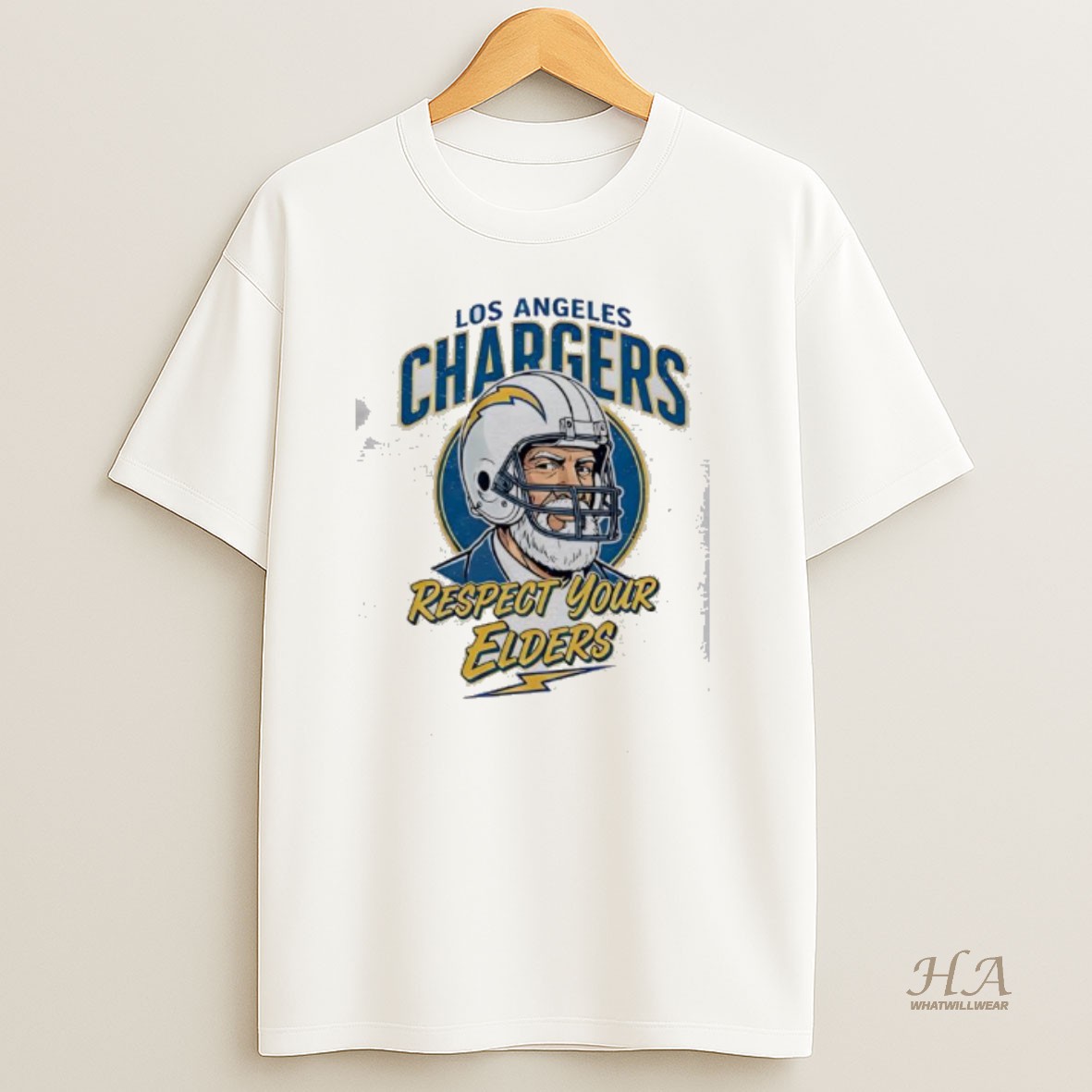 Official Los Angeles Chargers Respect Your Elders T Shirt