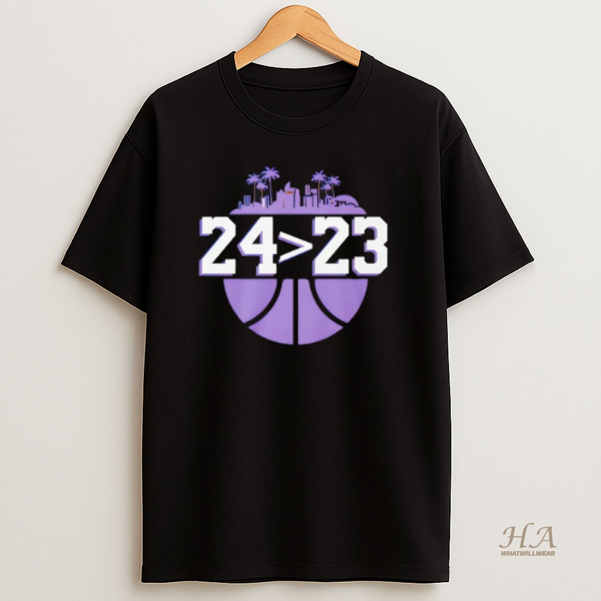 Official Los Angeles Lakers Basketball 24 23 City Skyline T Shirt