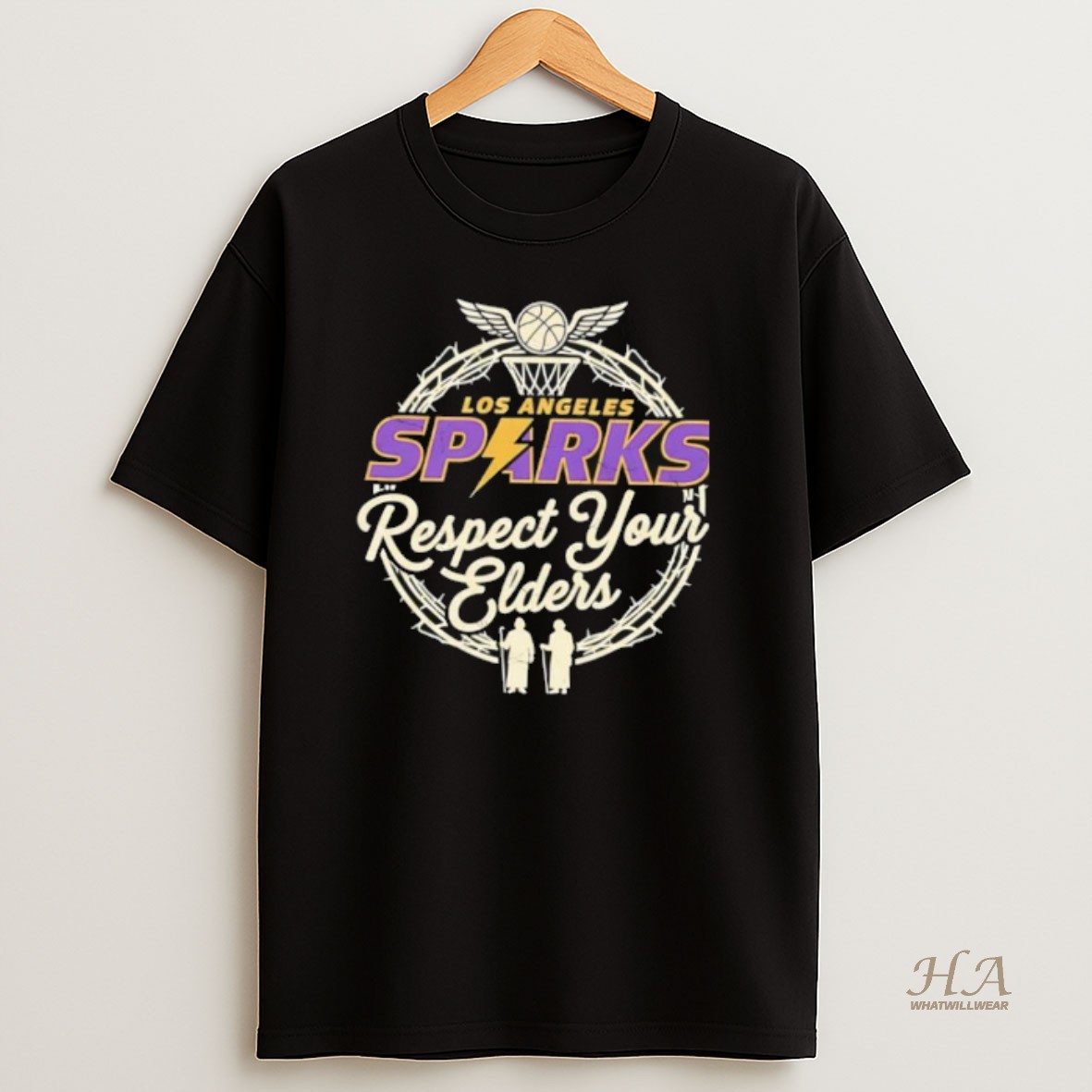 Official Los Angeles Sparks Respect Your Elders T Shirt