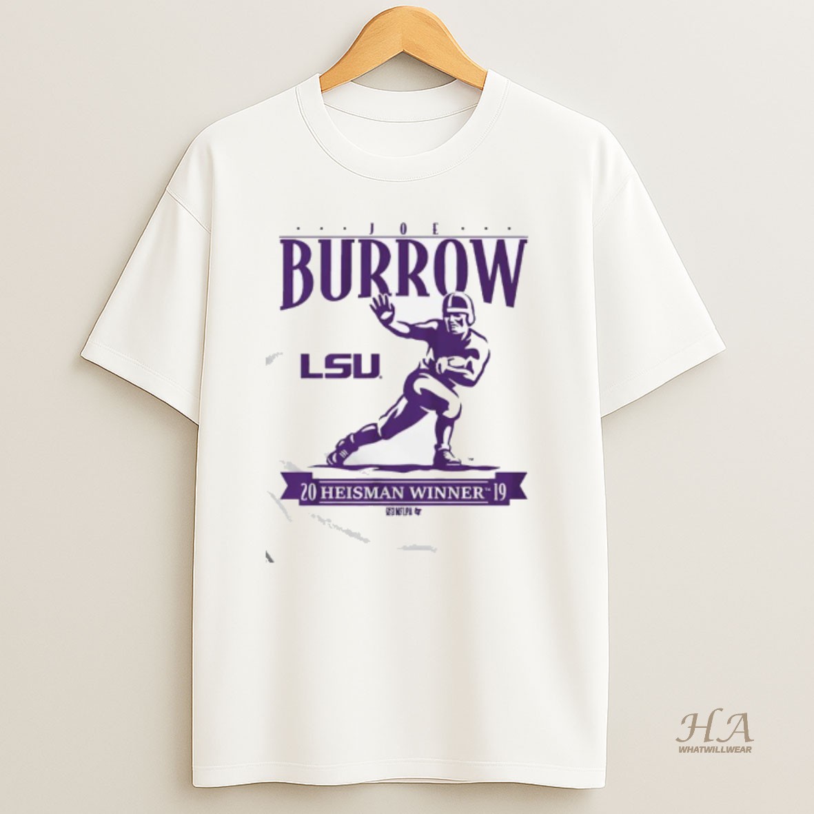 Official Louisiana State University Football Joe Burrow Heisman Trophy Trust T Shirt