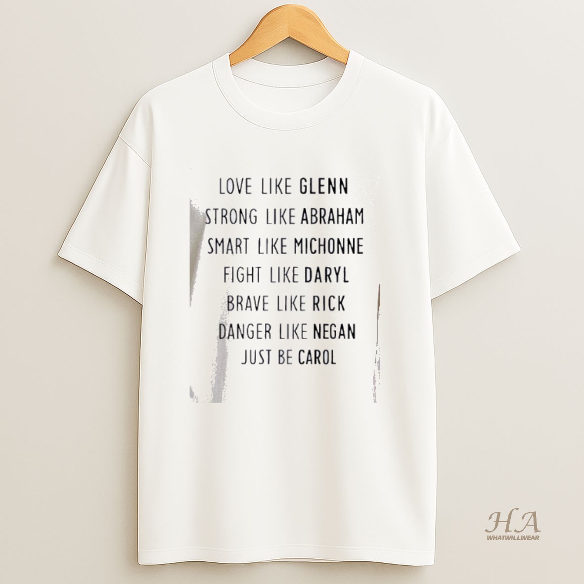 Official Love Like Glenn Strong Like Abraham Smart Like Michonne Fight Like Daryl Shirt