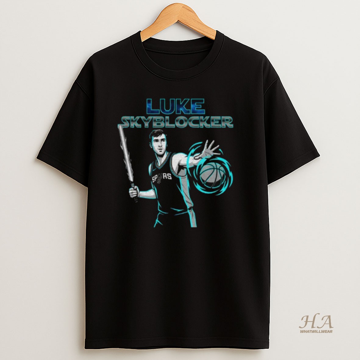 Official Luke Kornet San Antonio Spurs Basketball Nba Luke Skyblocker T Shirt