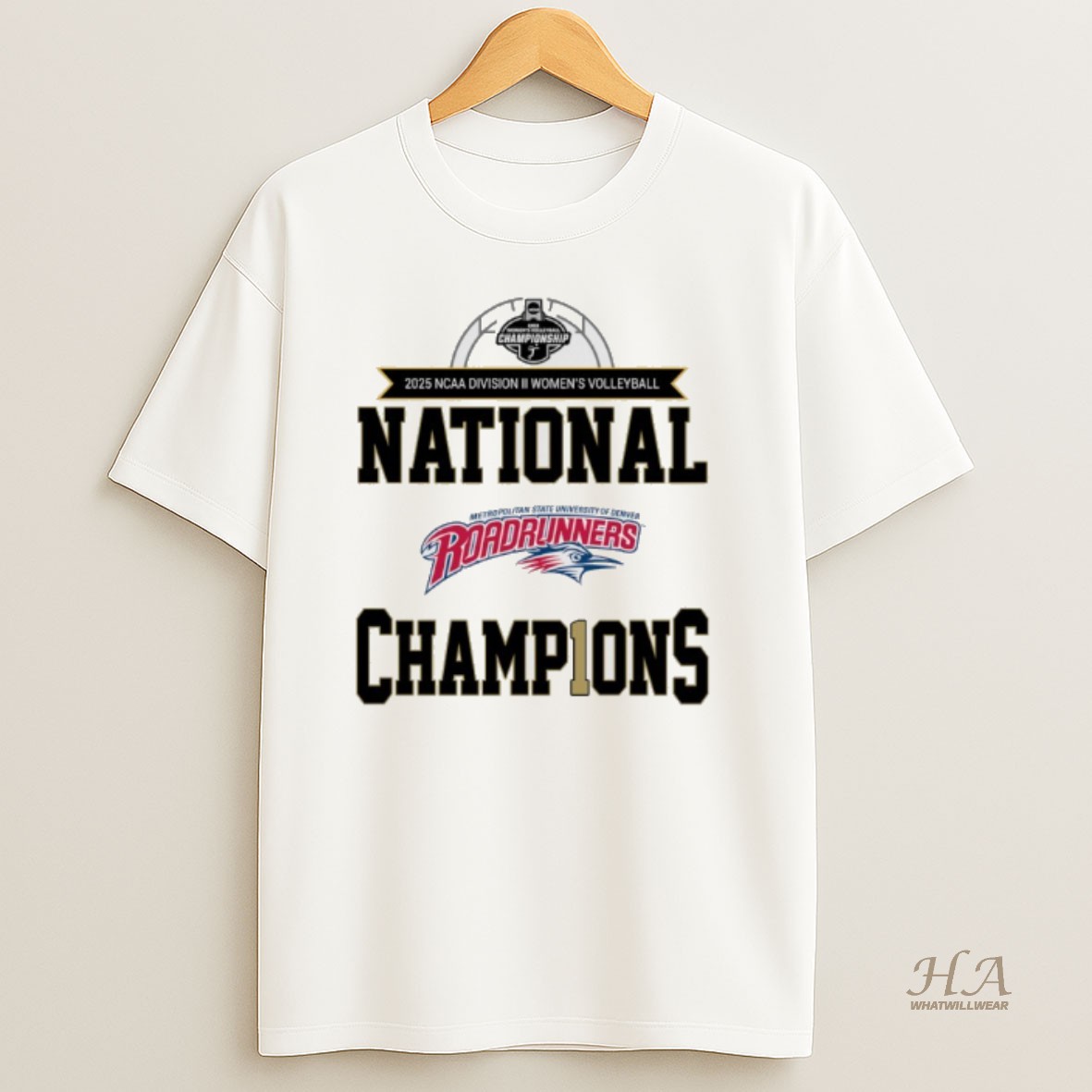 Official Msu Denver 2025 Ncaa Dii Womens Volleyball National Championship T Shirt
