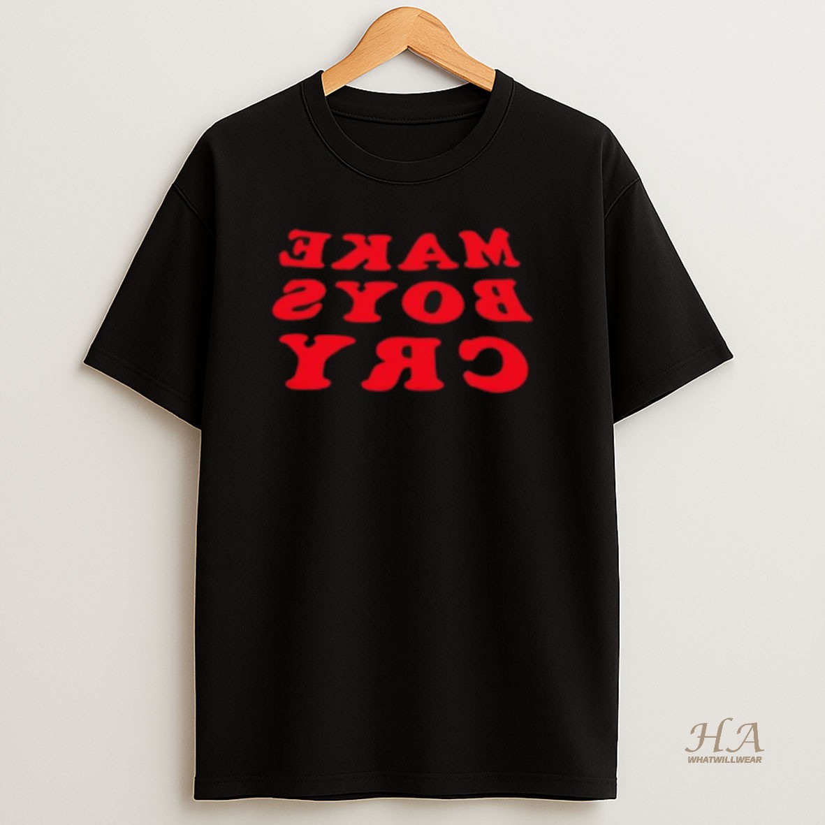 Official Make Boys Cry Reverse T Shirt