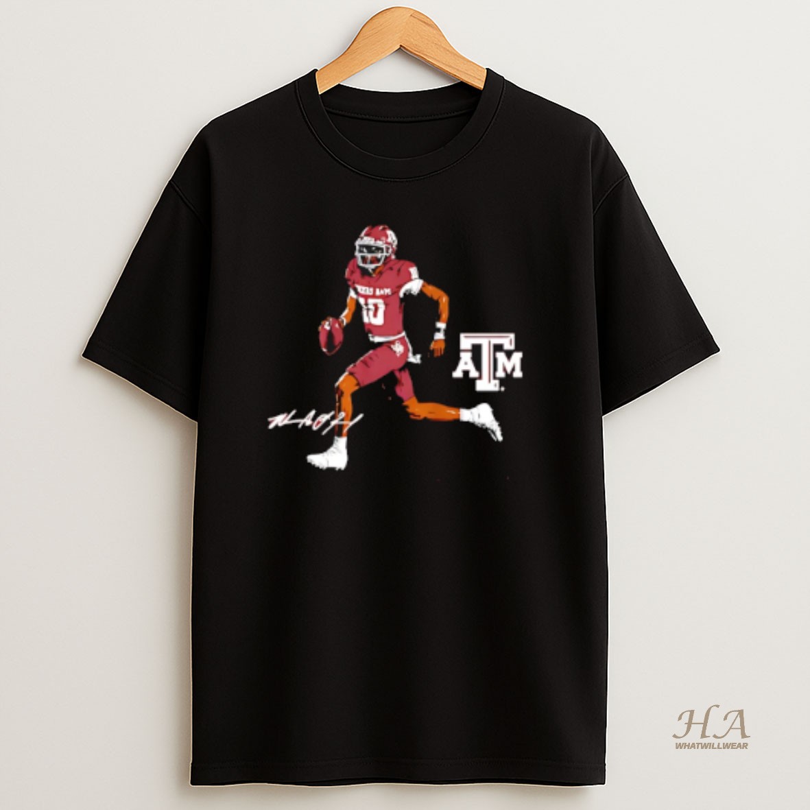Official Marcel Reed Texas Am Aggies Superstar Pose Signature T Shirt
