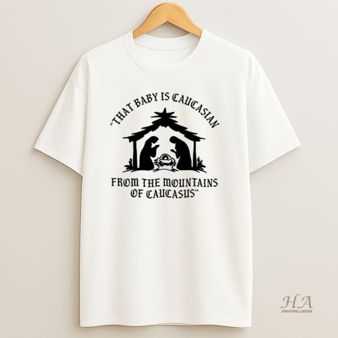 Official Mary That Baby Is Caucasian From The Mountains Of Caucasus Shirt