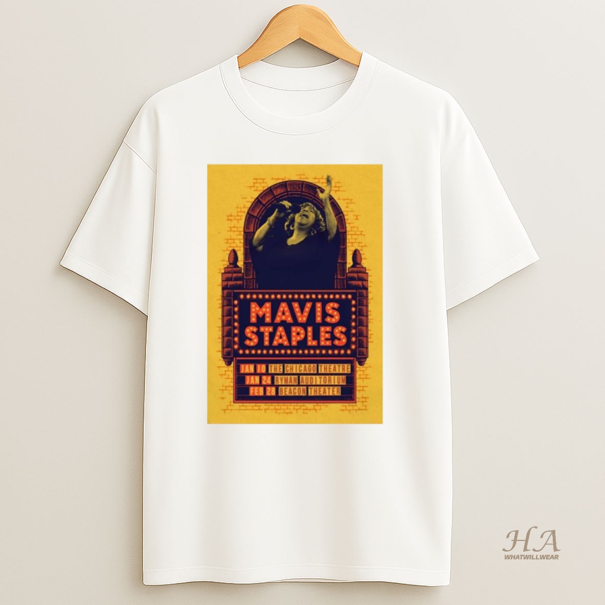 Official Mavis Staples The Chicago Theatre In Chicago Il Jan 10 2026 T Shirt