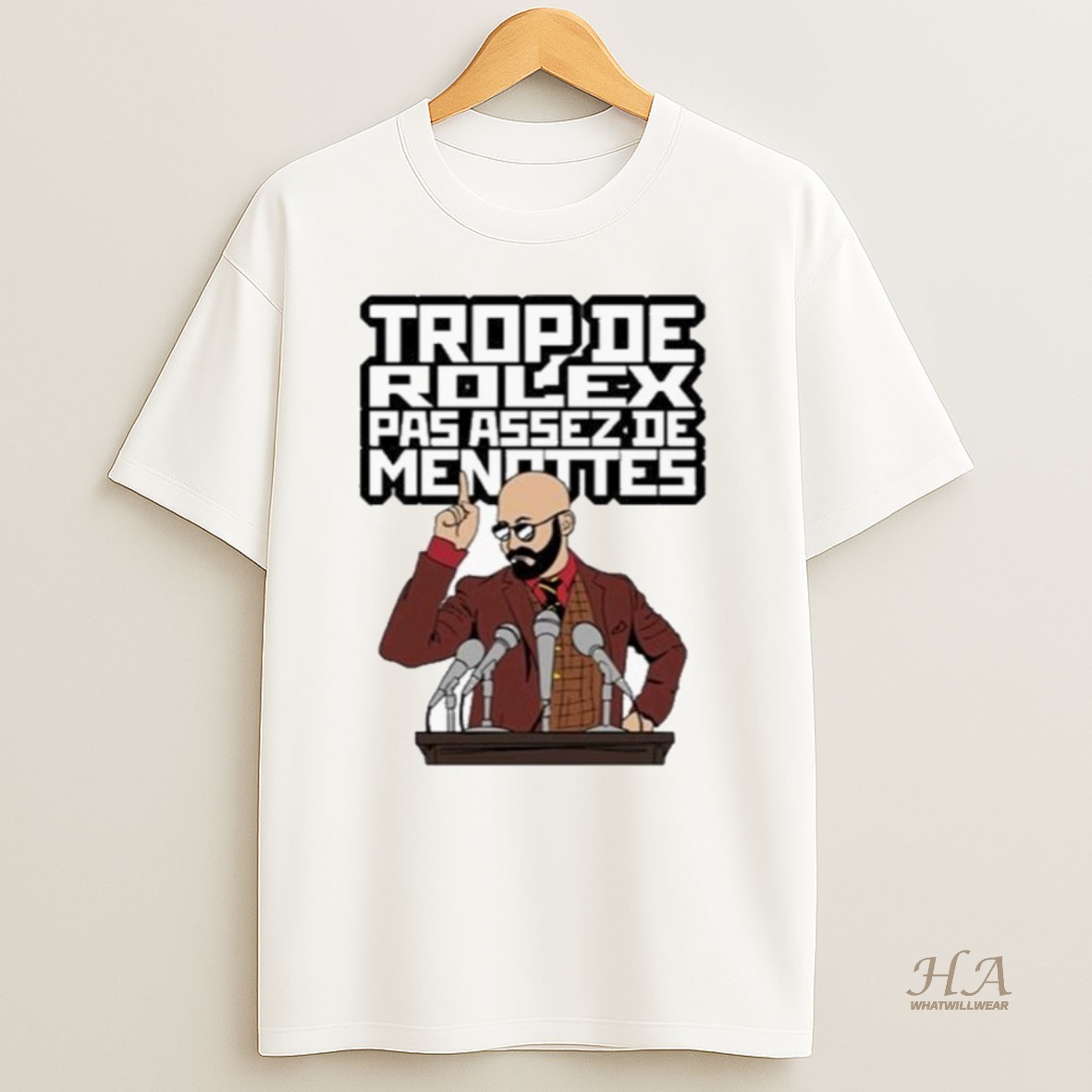 Official Max Richard Trop De Rolex Pas Assez De Menottes Shirt