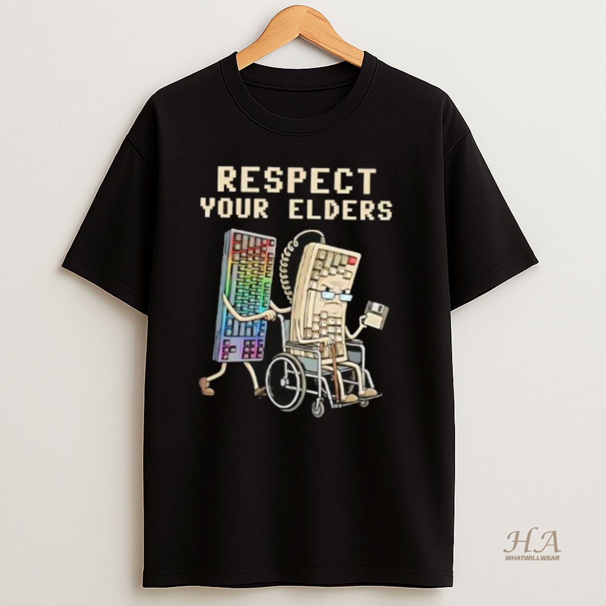 Official Mechanical Keyboard Respect Your Elders T Shirt