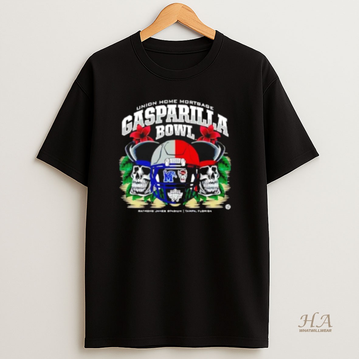 Official Memphis Tigers Vs North Carolina State Wolfpack 2025 Gasparilla Bowl Head To Head Shirt