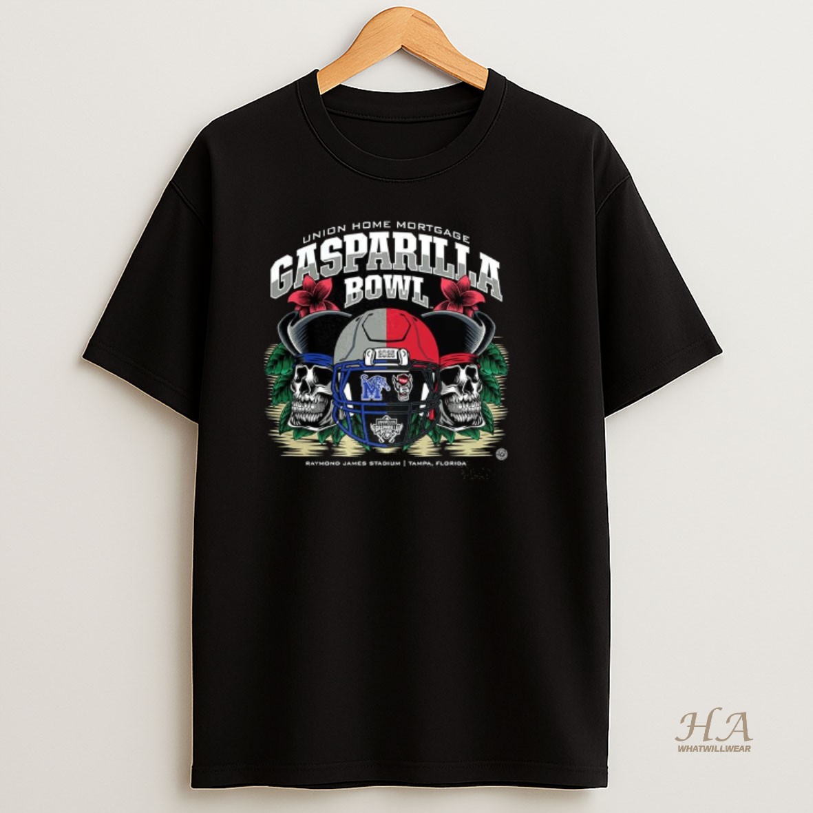 Official Memphis Tigers Vs Nc State Wolfpack Gasparilla Bowl 2025 T Shirt