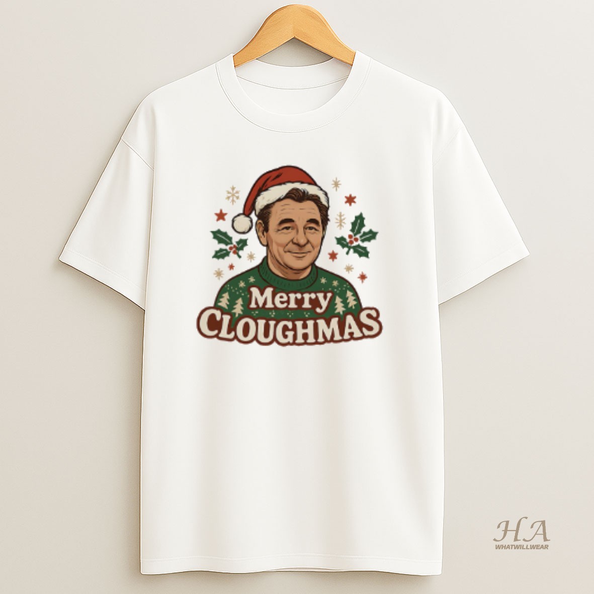 Official Merry Cloughmas Nottm Forest Santa Christmas T Shirt