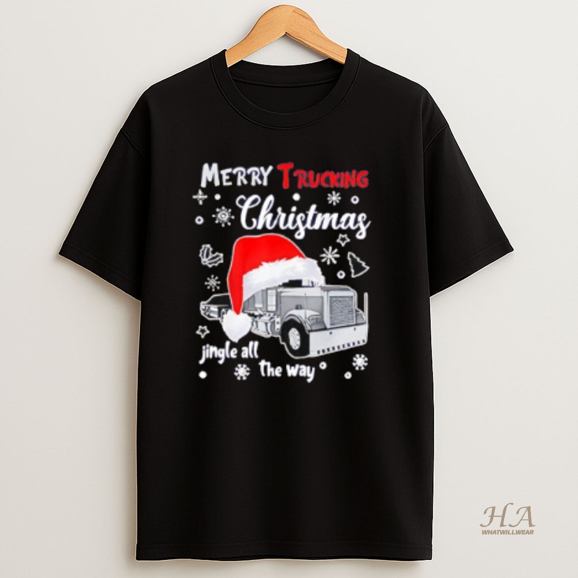 Official Merry Trucking Christmas Jingle All The Way Shirt