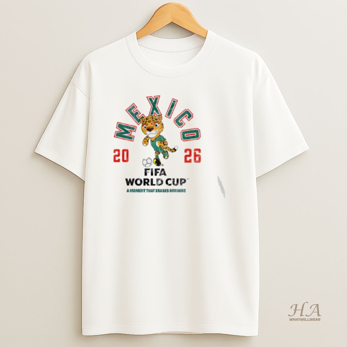 Official Mexico 2026 Fifa World Cup A Moment That Erases Borders Mascot T Shirt