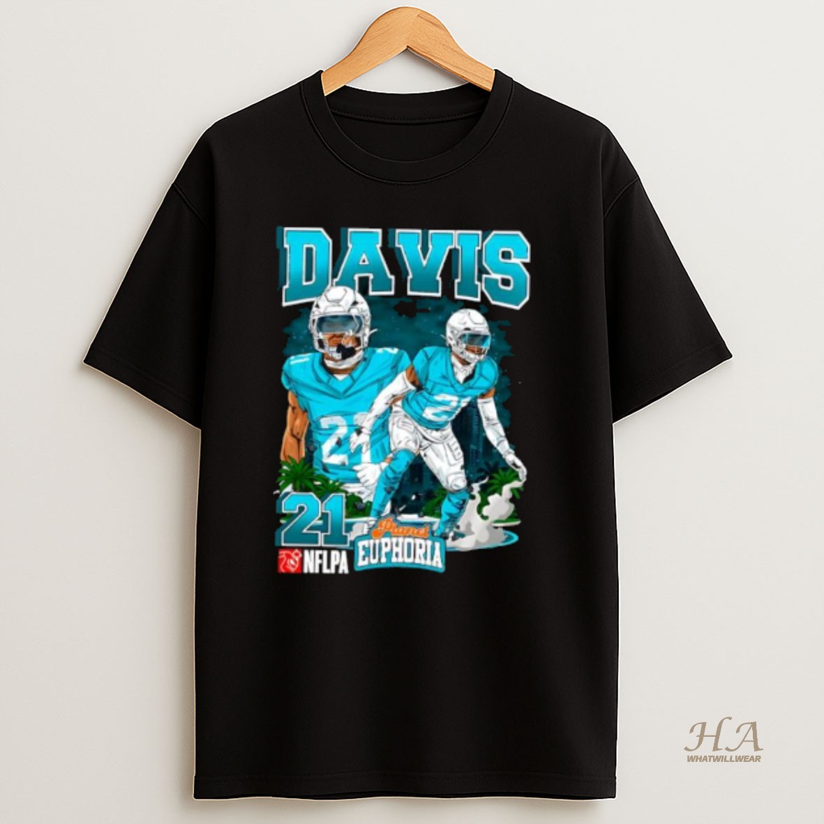 Official Miami Dolphins Ashtyn Davis Football Player City Graphic T Shirt
