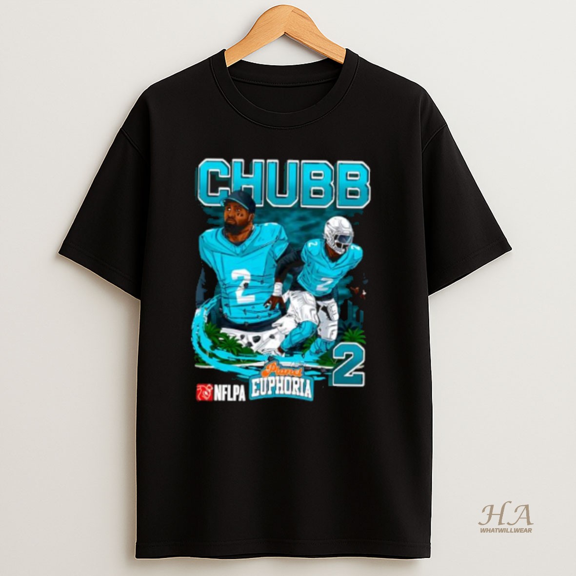 Official Miami Dolphins Bradley Chubb Football Player City Graphic T Shirt