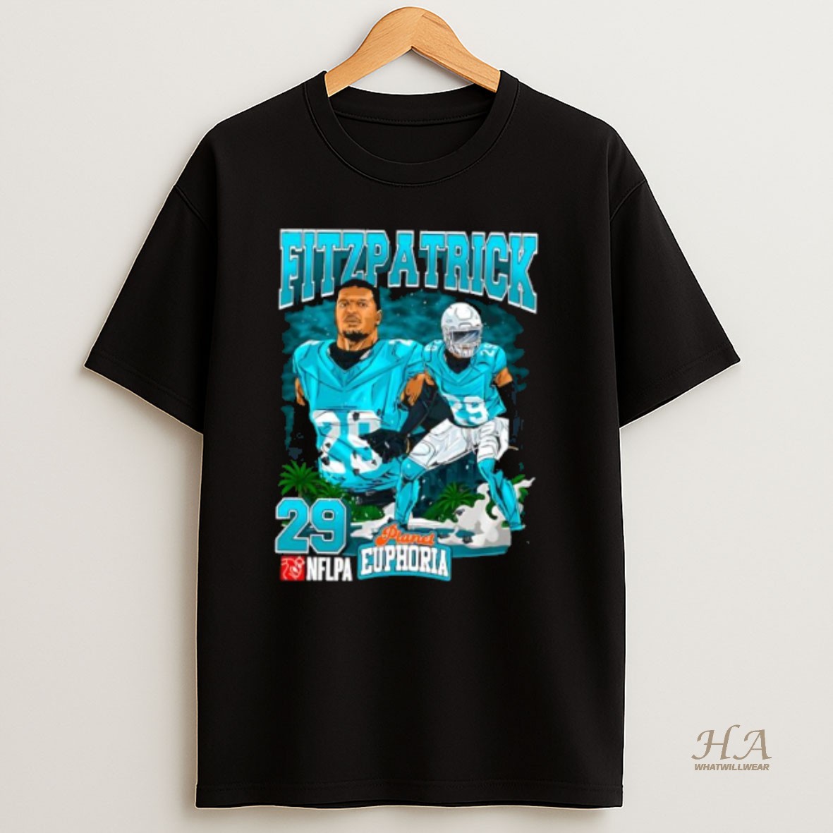 Official Miami Dolphins Minkah Fitzpatrick Football Player City Graphic T Shirt