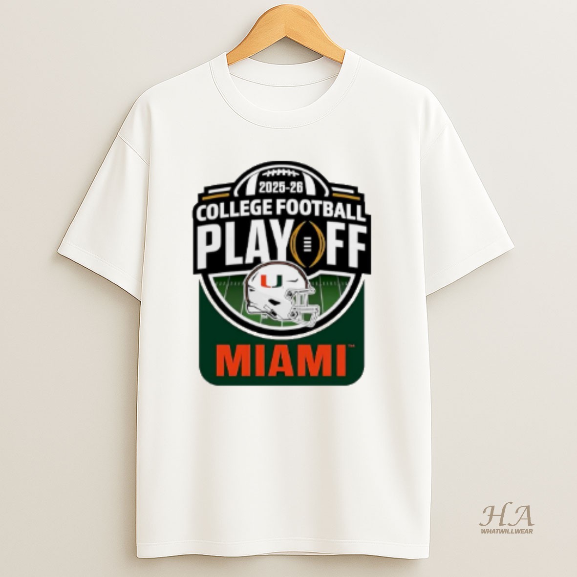 Official Miami Hurricanes 2025 26 Cfp College Football Playoffs Helmet T Shirt