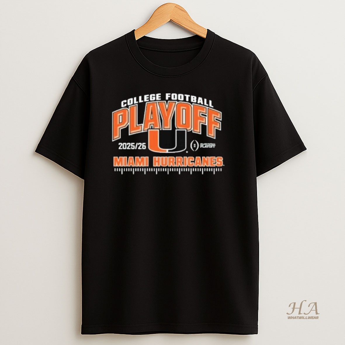 Official Miami Hurricanes 2025 26 College Football Playoff Touchdown Long Sleve Shirt