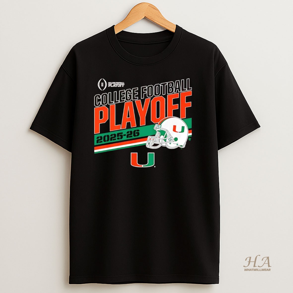 Official Miami Hurricanes 2025 College Football Playoff Shirt