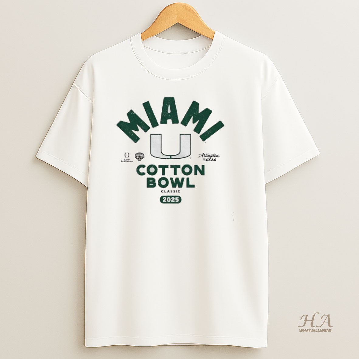 Official Miami Hurricanes 2026 Cotton Bowl Classic Bound T Shirt