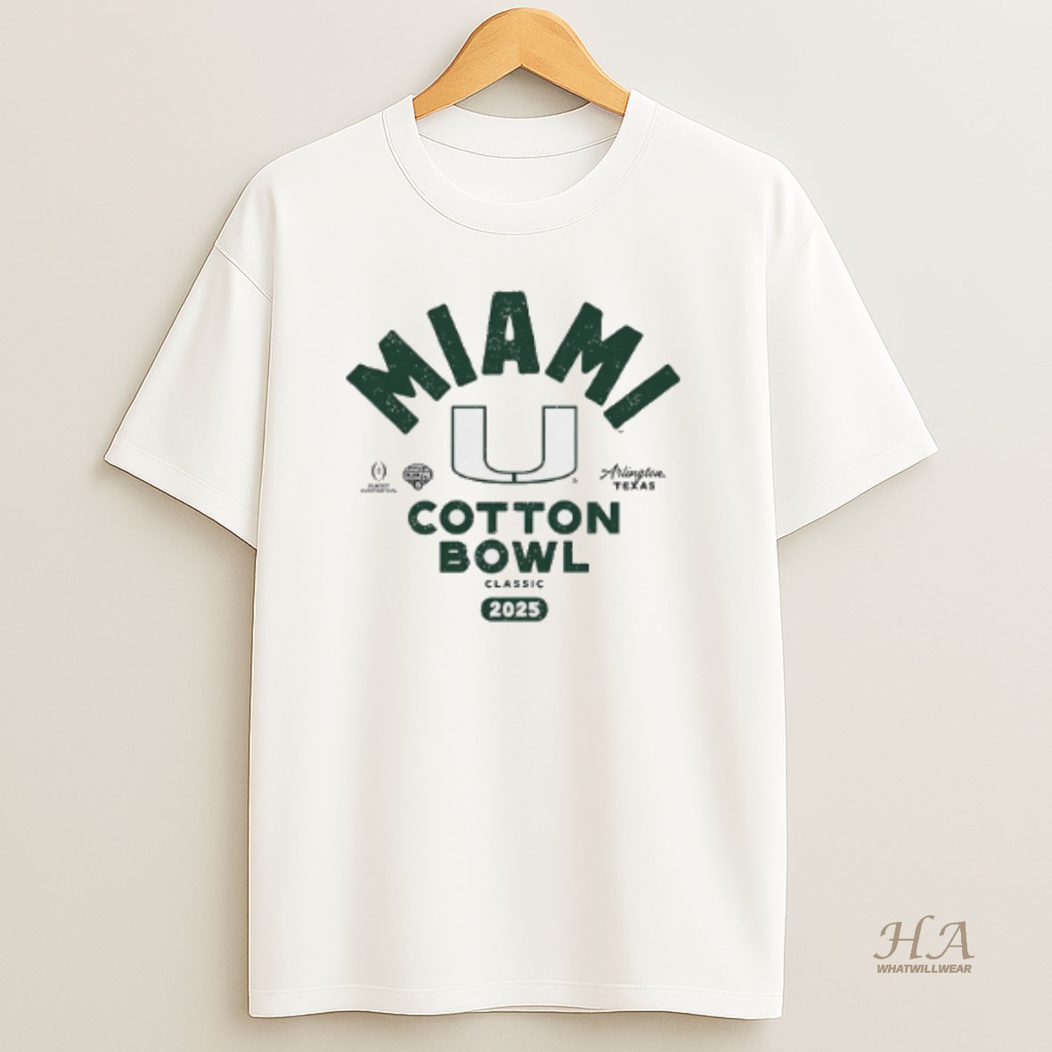Official Miami Hurricanes College Football Playoff 2026 Cotton Bowl Classic T Shirt