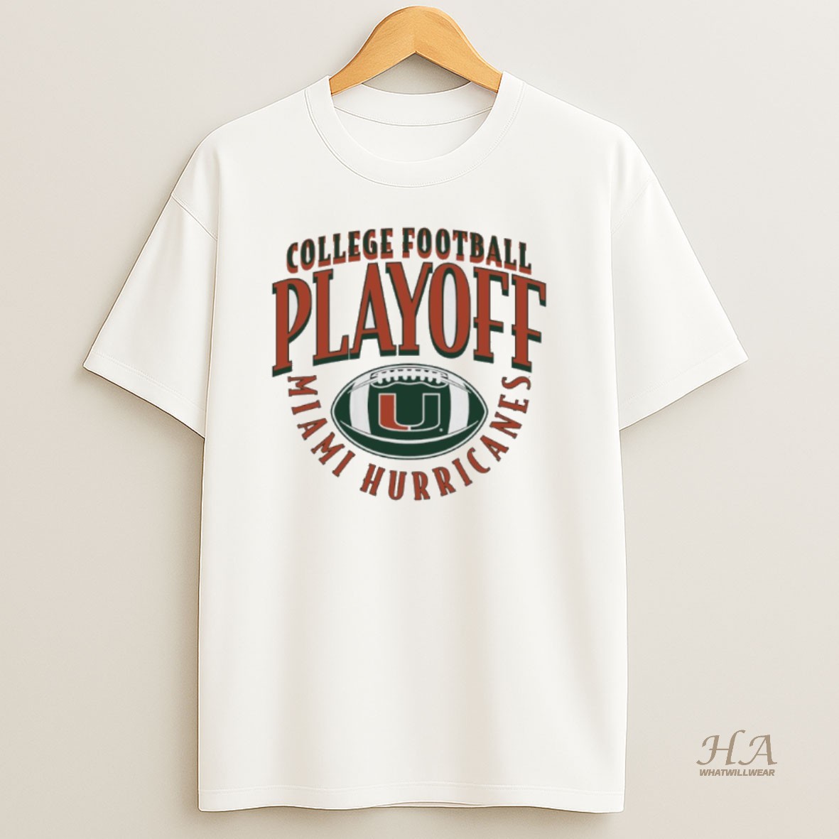 Official Miami Hurricanes Football 2025 College Football Playoff Curve Shirt
