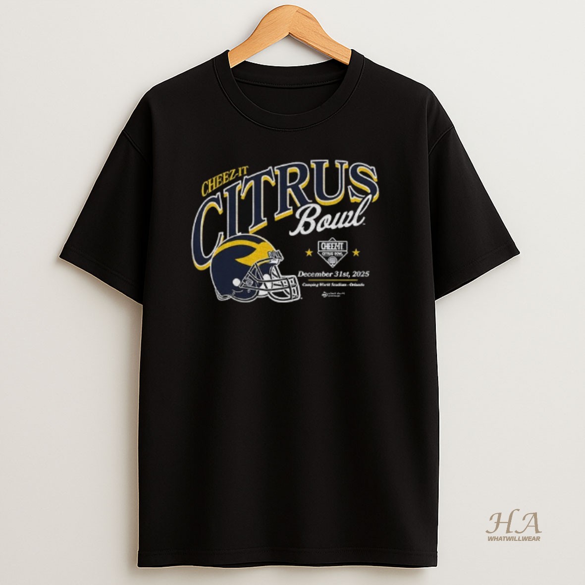 Official Michigan Wolverines Football 2025 Cheez It Citrus Bowl T Shirt