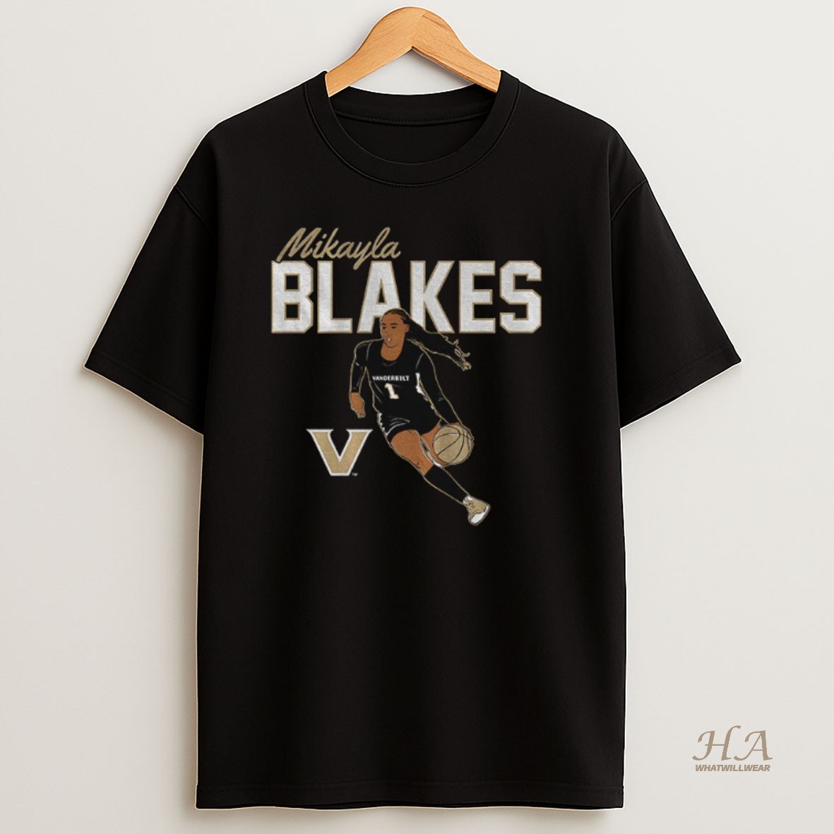 Official Mikayla Blakes Name Pose Vanderbilt Commodores Basketball Shirt