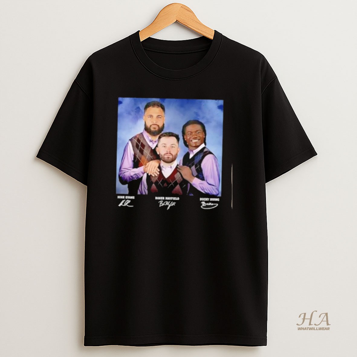 Official Mike Evans Baker Mayfield Bucky Irving Football Tampa Bay Step Brothers T Shirt