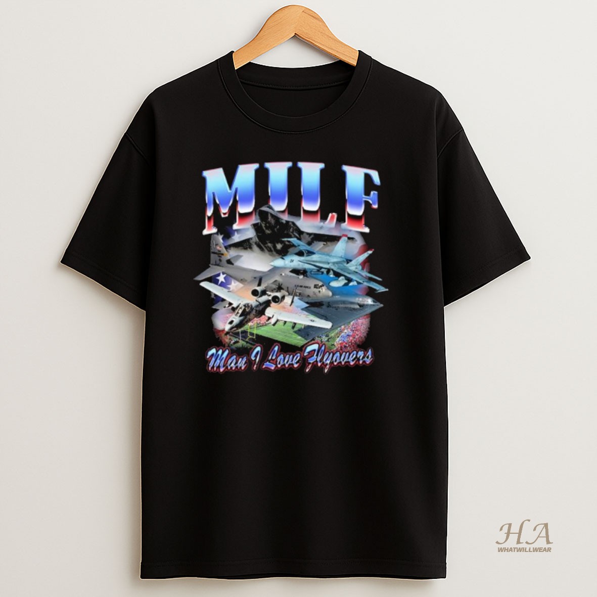 Official Milf Man I Love Flyovers Long Sleve Shirt