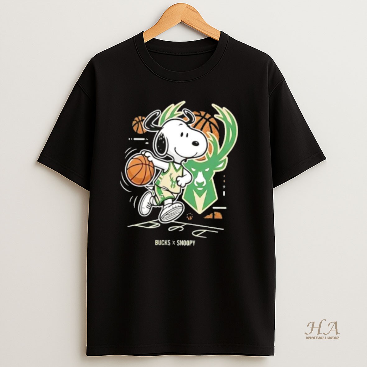 Official Milwaukee Bucks Snoopy Peanuts Nba Basketball T Shirt