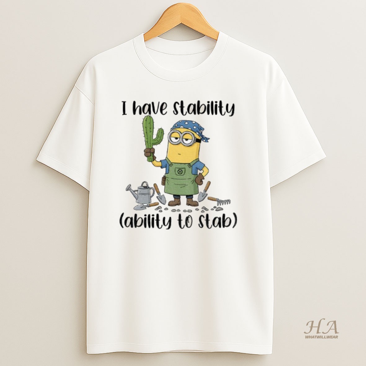 Official Minion I Have Stability Ability To Stab T Shirt