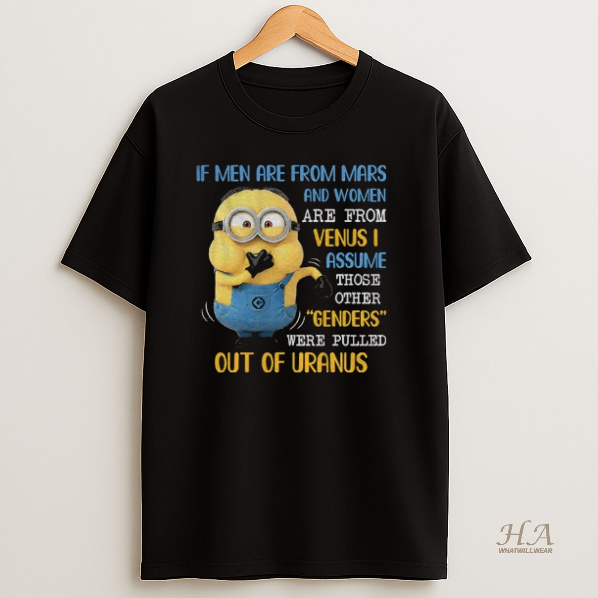 Official Minion If Men Are From Mars And Women Are From Venus I Assume Those Other T Shirt