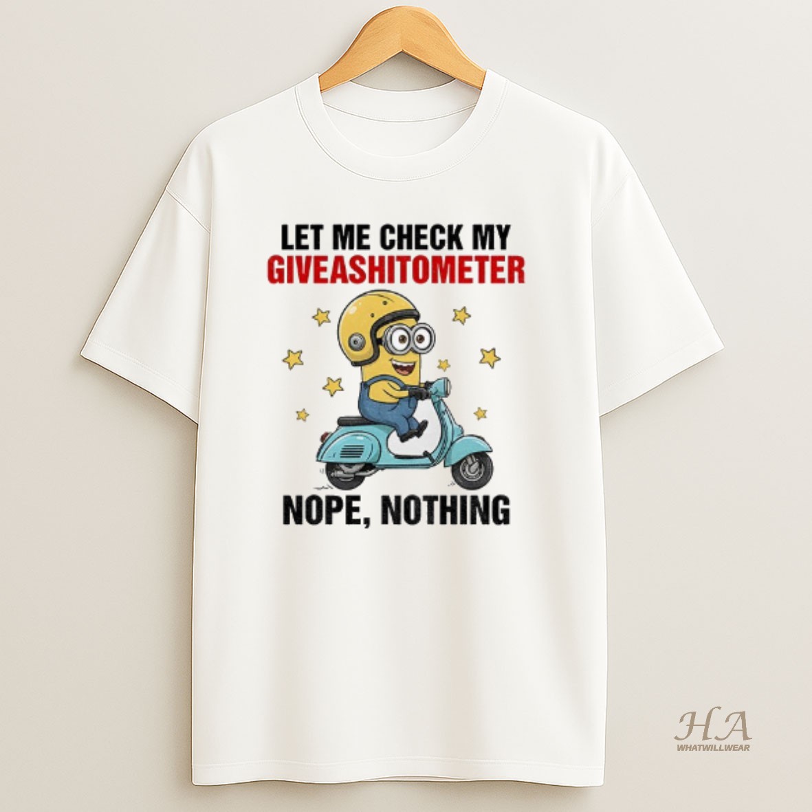 Official Minion Let Me Check My Giveashitometer Nope Nothing T Shirt